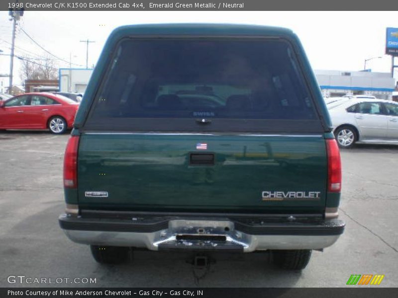 Emerald Green Metallic / Neutral 1998 Chevrolet C/K K1500 Extended Cab 4x4