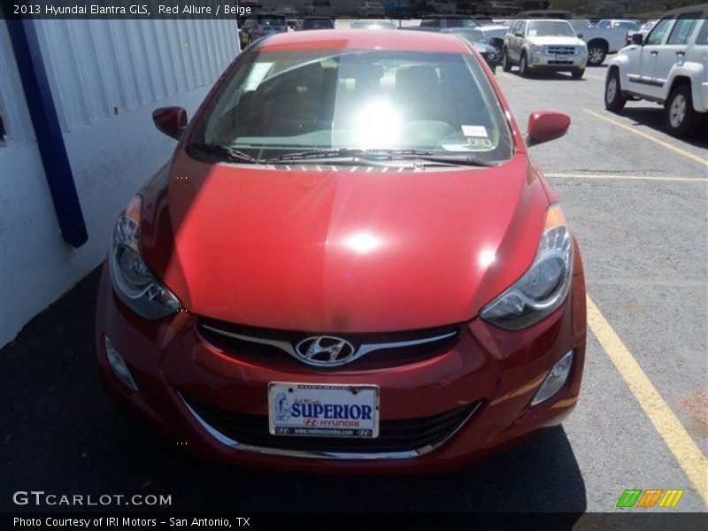 Red Allure / Beige 2013 Hyundai Elantra GLS