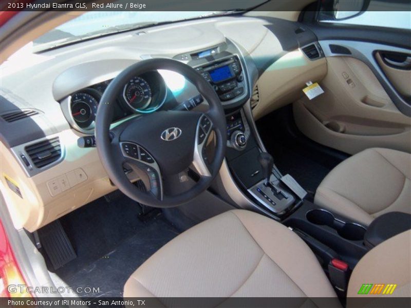 Red Allure / Beige 2013 Hyundai Elantra GLS