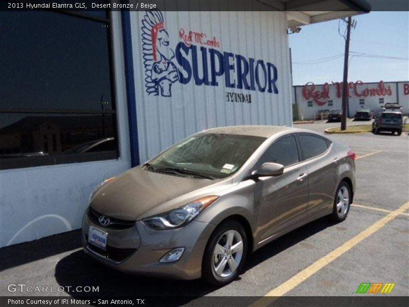 Desert Bronze / Beige 2013 Hyundai Elantra GLS
