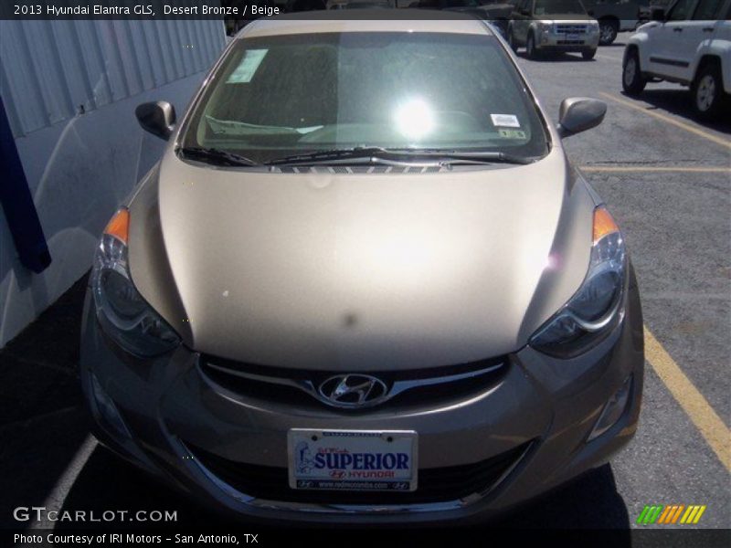 Desert Bronze / Beige 2013 Hyundai Elantra GLS
