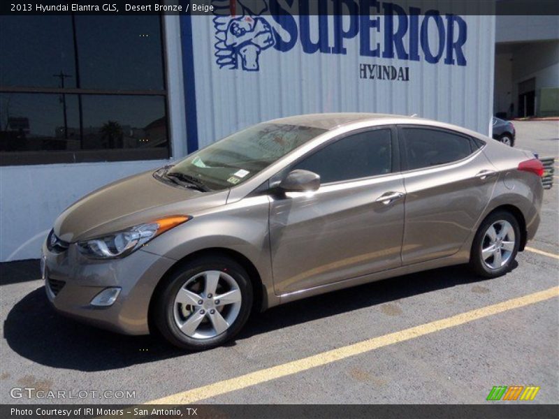 Desert Bronze / Beige 2013 Hyundai Elantra GLS