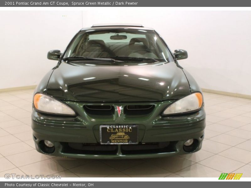 Spruce Green Metallic / Dark Pewter 2001 Pontiac Grand Am GT Coupe