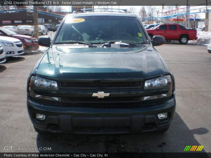 Forest Green Metallic / Medium Oak 2002 Chevrolet TrailBlazer LTZ 4x4