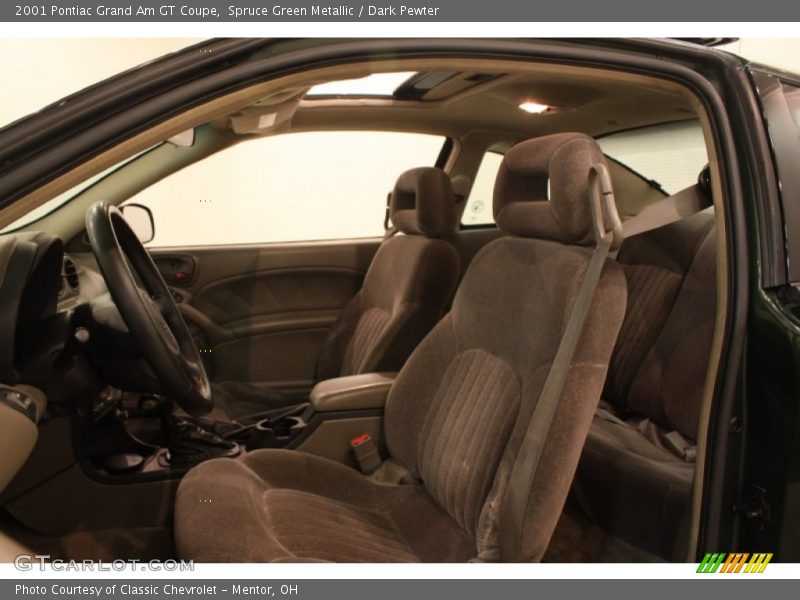 Spruce Green Metallic / Dark Pewter 2001 Pontiac Grand Am GT Coupe