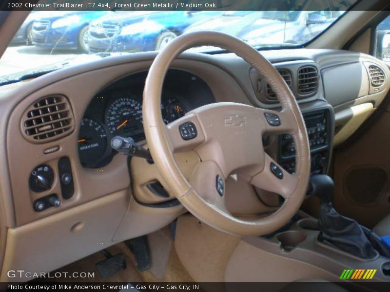 Forest Green Metallic / Medium Oak 2002 Chevrolet TrailBlazer LTZ 4x4