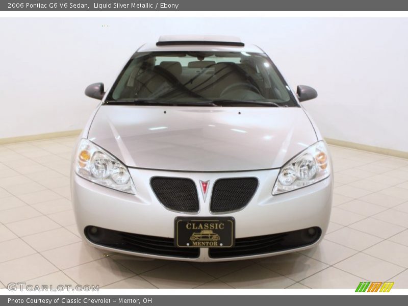 Liquid Silver Metallic / Ebony 2006 Pontiac G6 V6 Sedan