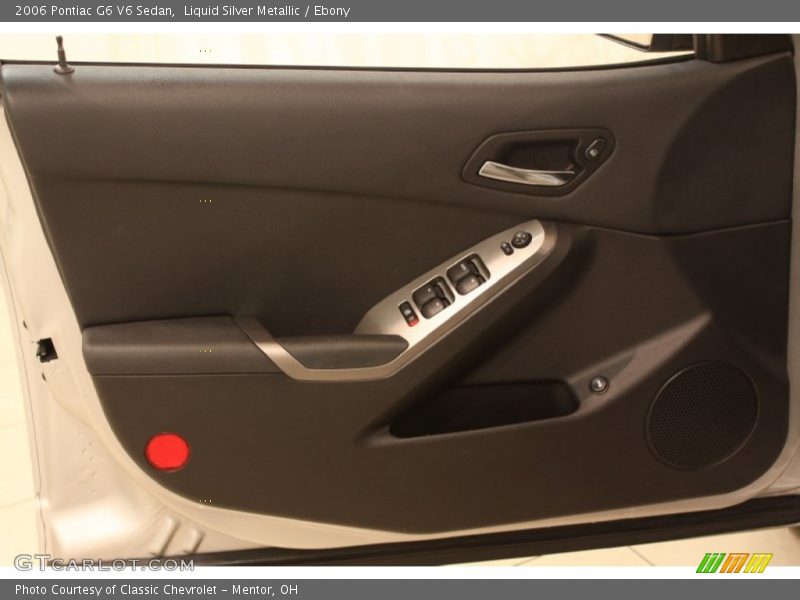 Liquid Silver Metallic / Ebony 2006 Pontiac G6 V6 Sedan