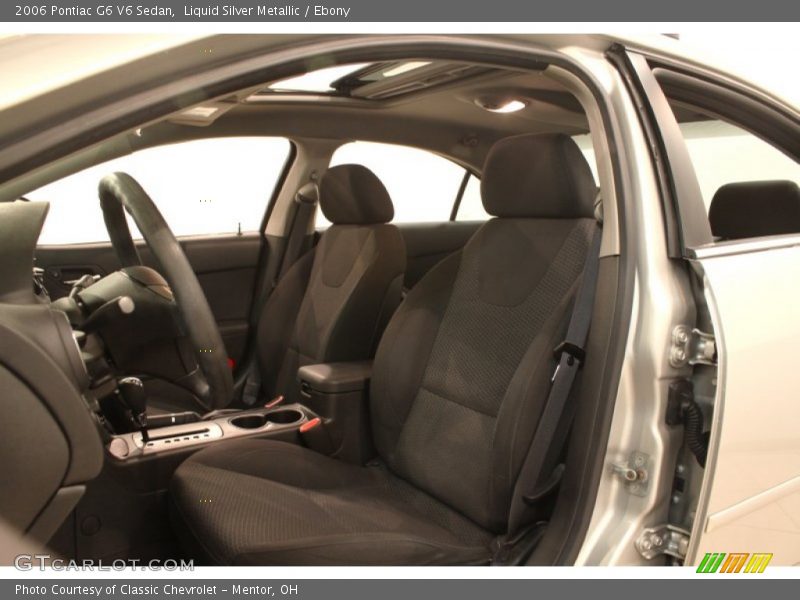 Liquid Silver Metallic / Ebony 2006 Pontiac G6 V6 Sedan