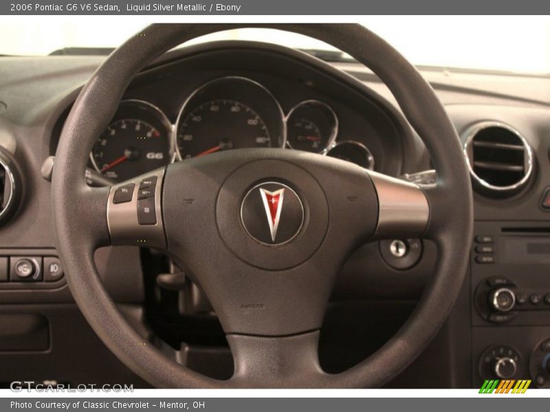 Liquid Silver Metallic / Ebony 2006 Pontiac G6 V6 Sedan