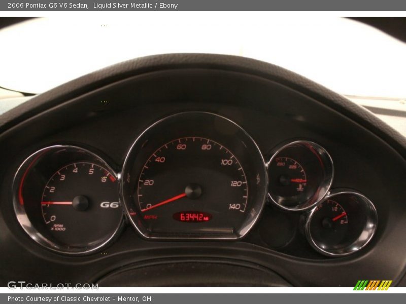 Liquid Silver Metallic / Ebony 2006 Pontiac G6 V6 Sedan