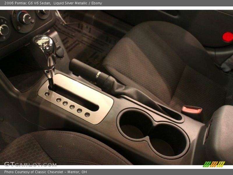 Liquid Silver Metallic / Ebony 2006 Pontiac G6 V6 Sedan