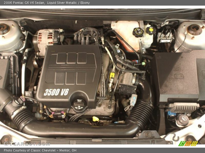Liquid Silver Metallic / Ebony 2006 Pontiac G6 V6 Sedan