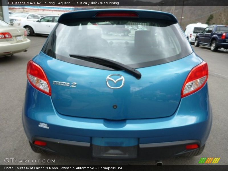 Aquatic Blue Mica / Black/Red Piping 2011 Mazda MAZDA2 Touring