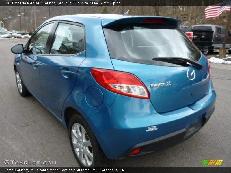 Aquatic Blue Mica / Black/Red Piping 2011 Mazda MAZDA2 Touring