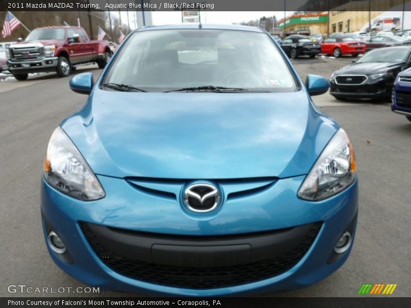 Aquatic Blue Mica / Black/Red Piping 2011 Mazda MAZDA2 Touring