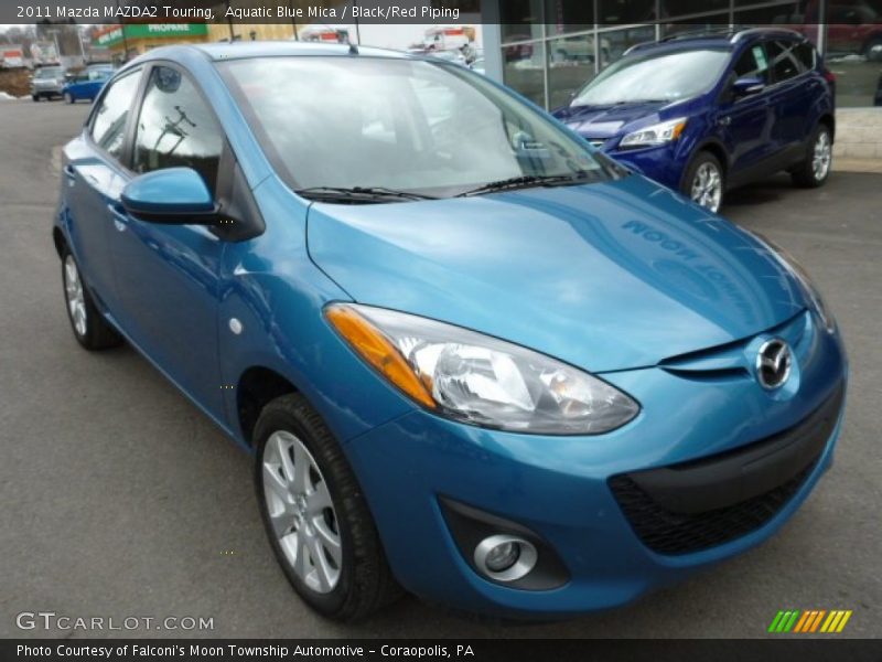 Aquatic Blue Mica / Black/Red Piping 2011 Mazda MAZDA2 Touring