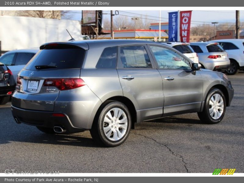 Polished Metal Metallic / Ebony 2010 Acura RDX SH-AWD