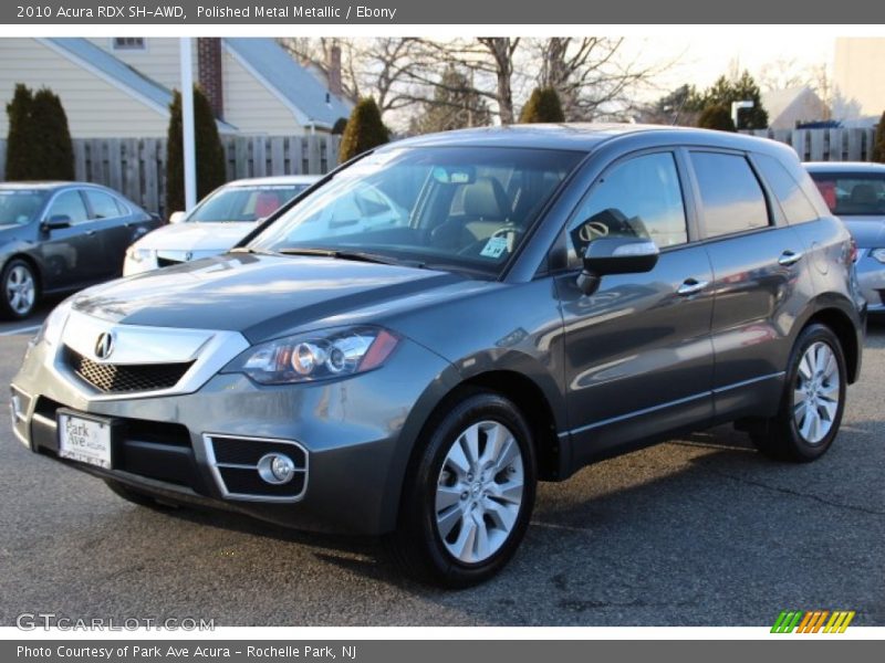 Polished Metal Metallic / Ebony 2010 Acura RDX SH-AWD