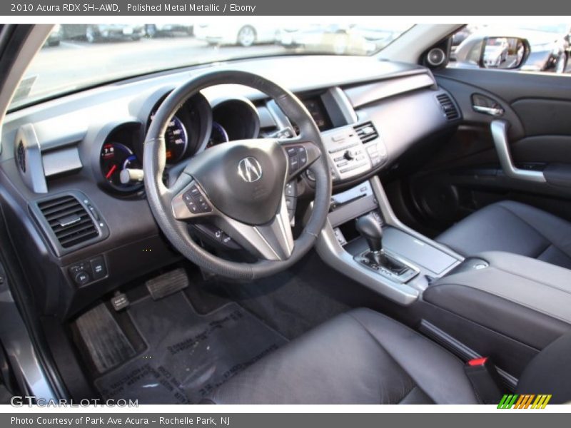 Polished Metal Metallic / Ebony 2010 Acura RDX SH-AWD