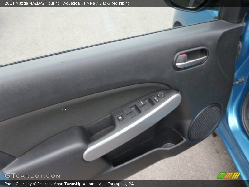 Aquatic Blue Mica / Black/Red Piping 2011 Mazda MAZDA2 Touring