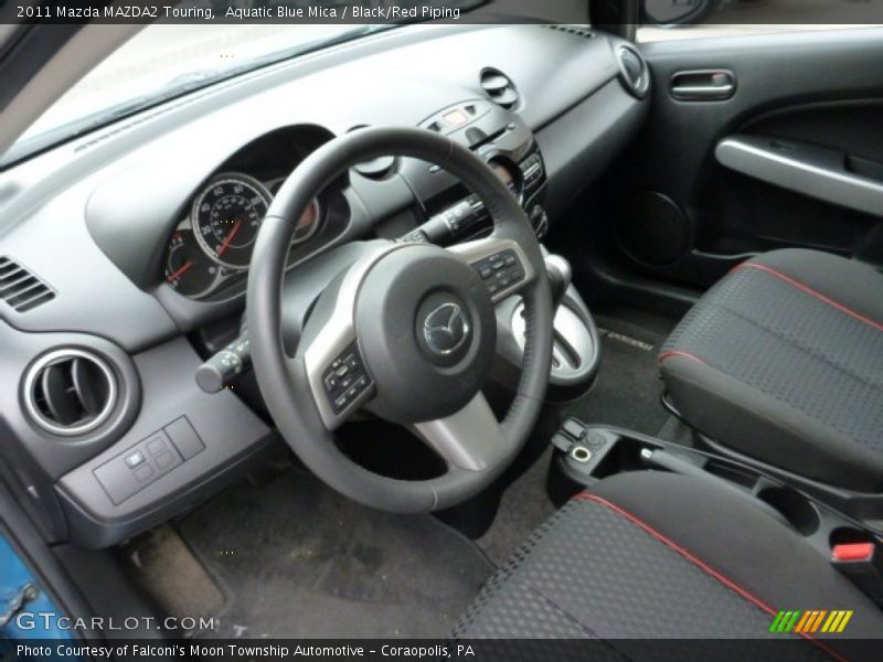 Aquatic Blue Mica / Black/Red Piping 2011 Mazda MAZDA2 Touring
