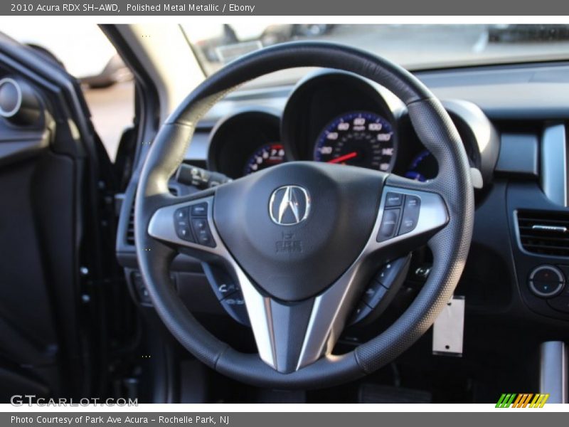Polished Metal Metallic / Ebony 2010 Acura RDX SH-AWD