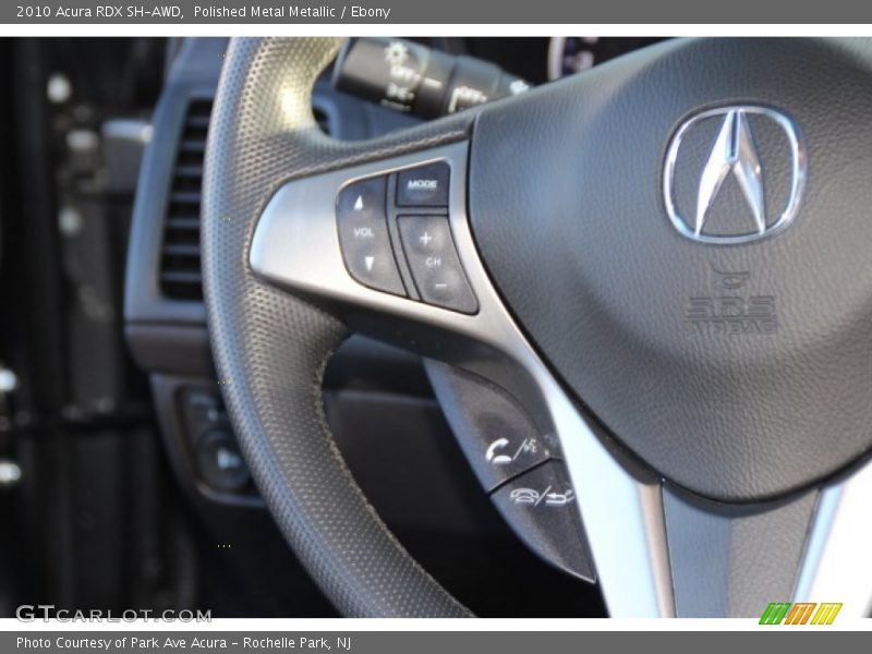 Polished Metal Metallic / Ebony 2010 Acura RDX SH-AWD