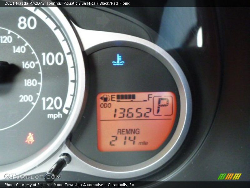 Aquatic Blue Mica / Black/Red Piping 2011 Mazda MAZDA2 Touring