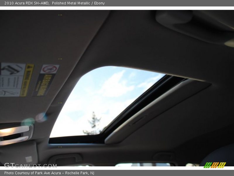 Polished Metal Metallic / Ebony 2010 Acura RDX SH-AWD