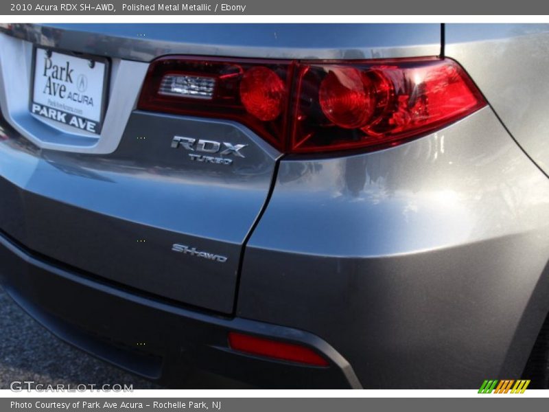 Polished Metal Metallic / Ebony 2010 Acura RDX SH-AWD