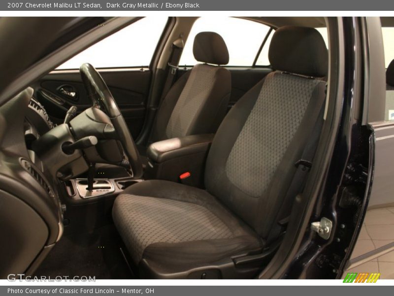 Dark Gray Metallic / Ebony Black 2007 Chevrolet Malibu LT Sedan