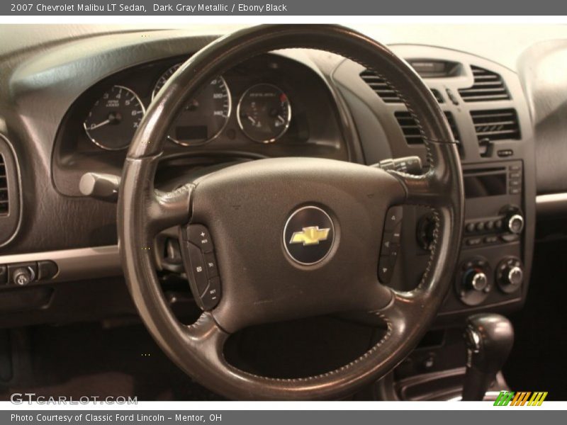 Dark Gray Metallic / Ebony Black 2007 Chevrolet Malibu LT Sedan