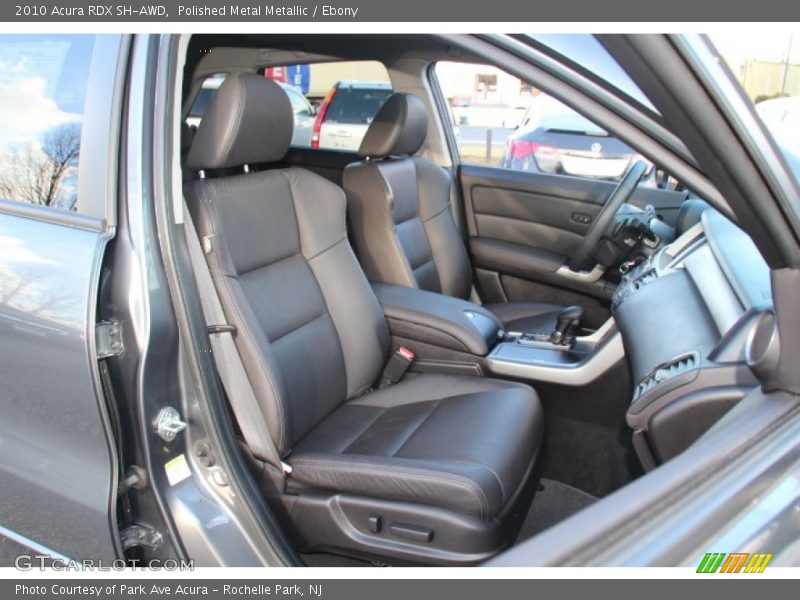 Polished Metal Metallic / Ebony 2010 Acura RDX SH-AWD