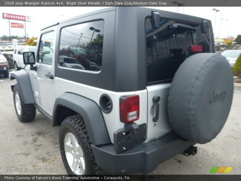 Bright Silver Metallic / Dark Slate Gray/Medium Slate Gray 2008 Jeep Wrangler Rubicon 4x4