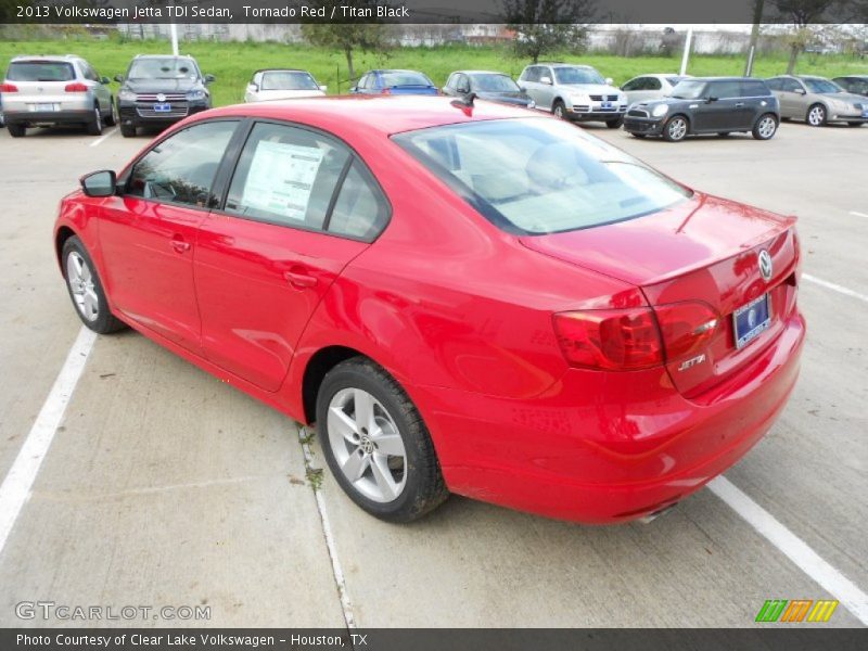 Tornado Red / Titan Black 2013 Volkswagen Jetta TDI Sedan