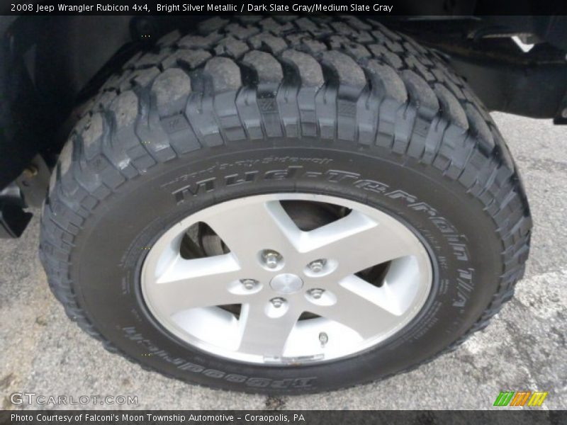 Bright Silver Metallic / Dark Slate Gray/Medium Slate Gray 2008 Jeep Wrangler Rubicon 4x4