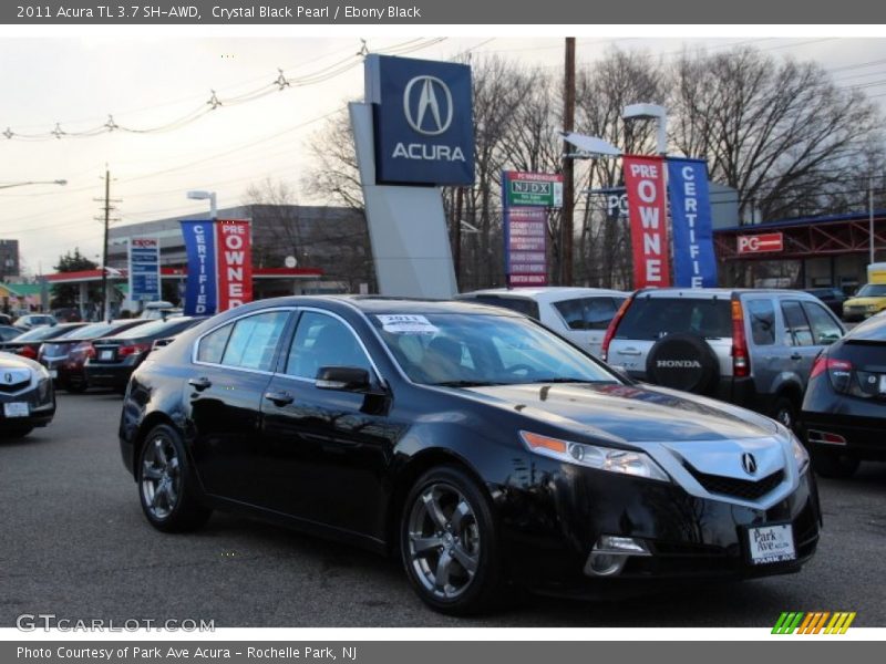 Crystal Black Pearl / Ebony Black 2011 Acura TL 3.7 SH-AWD