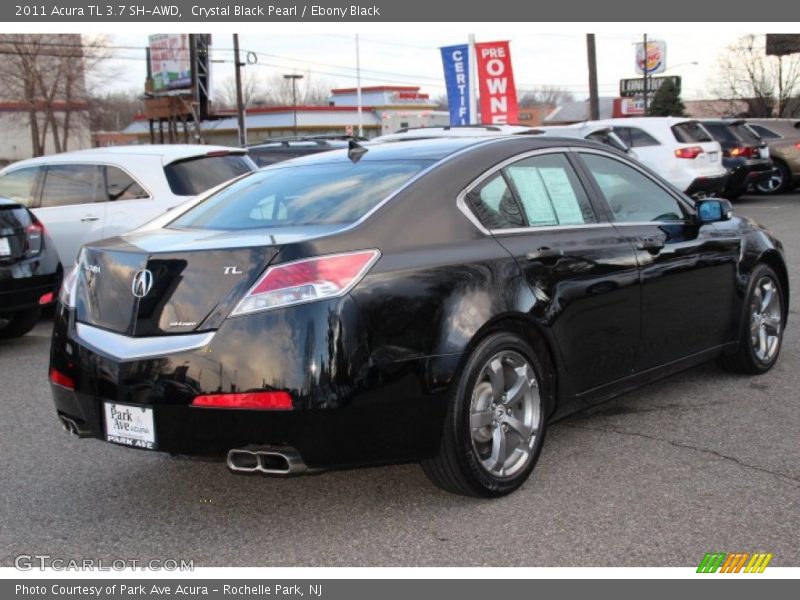 Crystal Black Pearl / Ebony Black 2011 Acura TL 3.7 SH-AWD