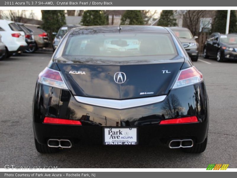 Crystal Black Pearl / Ebony Black 2011 Acura TL 3.7 SH-AWD