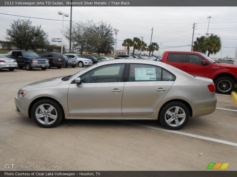 Moonrock Silver Metallic / Titan Black 2013 Volkswagen Jetta TDI Sedan