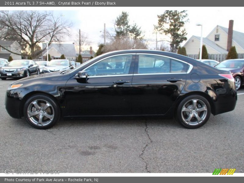 Crystal Black Pearl / Ebony Black 2011 Acura TL 3.7 SH-AWD