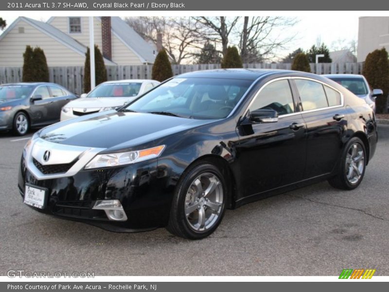 Crystal Black Pearl / Ebony Black 2011 Acura TL 3.7 SH-AWD