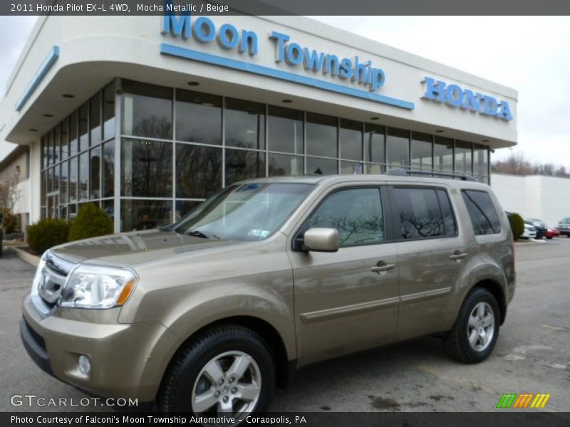 Mocha Metallic / Beige 2011 Honda Pilot EX-L 4WD