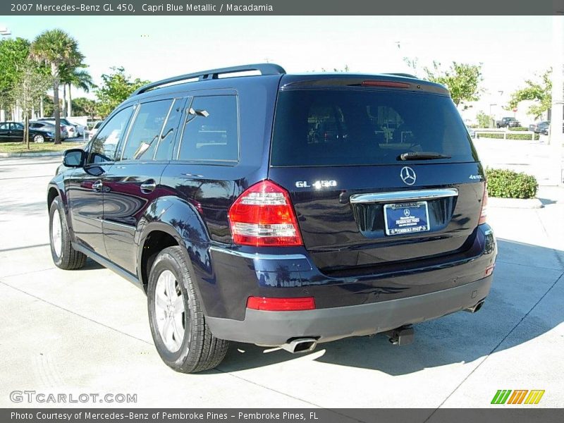 Capri Blue Metallic / Macadamia 2007 Mercedes-Benz GL 450