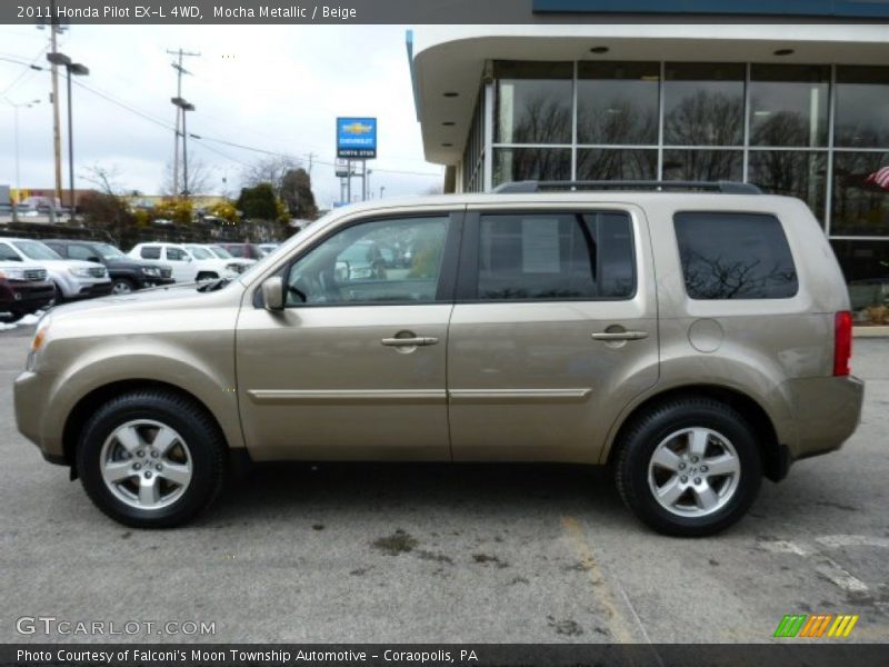 Mocha Metallic / Beige 2011 Honda Pilot EX-L 4WD