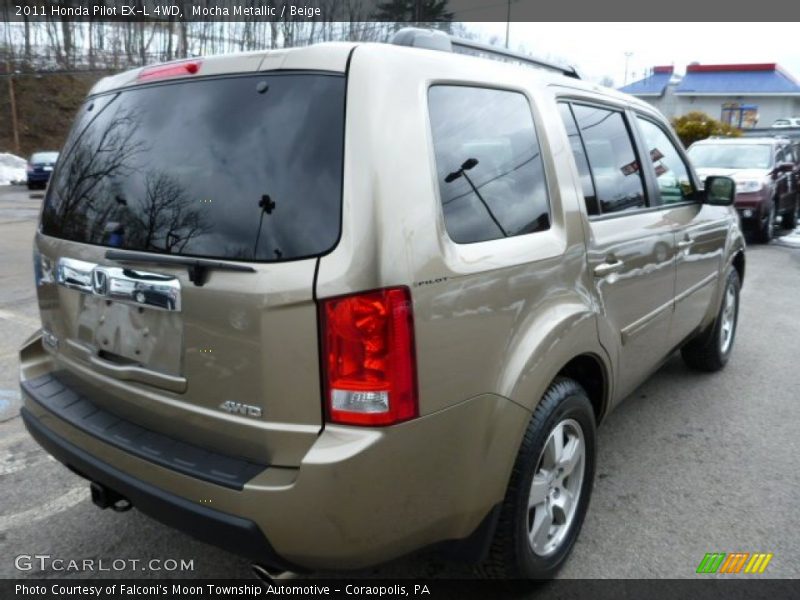 Mocha Metallic / Beige 2011 Honda Pilot EX-L 4WD