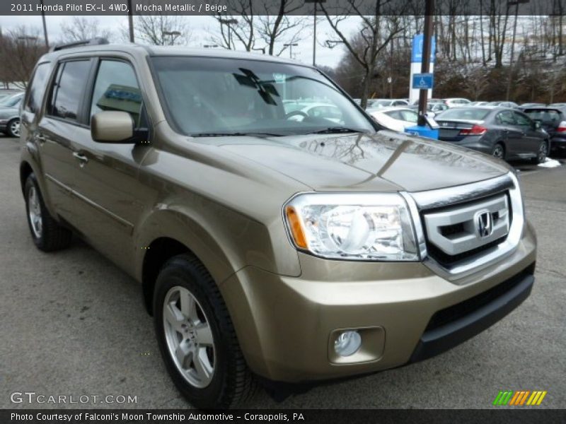 Mocha Metallic / Beige 2011 Honda Pilot EX-L 4WD