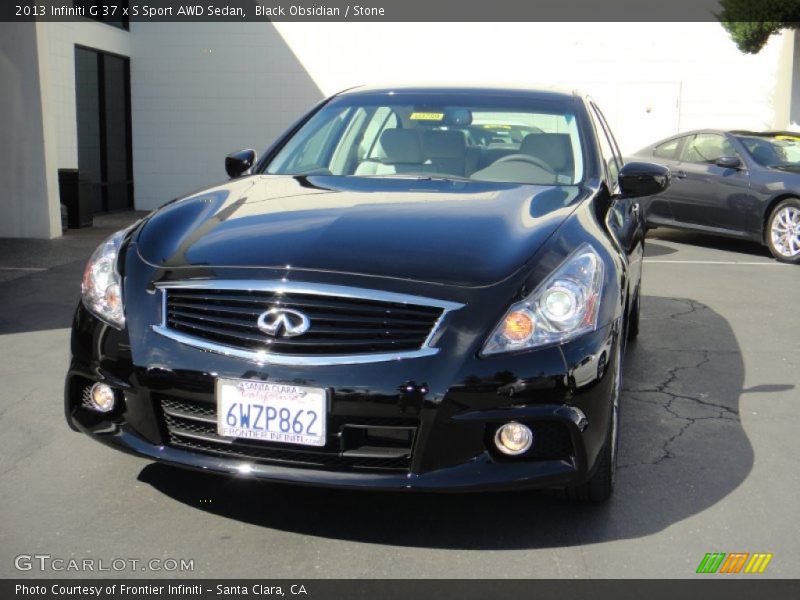 Black Obsidian / Stone 2013 Infiniti G 37 x S Sport AWD Sedan