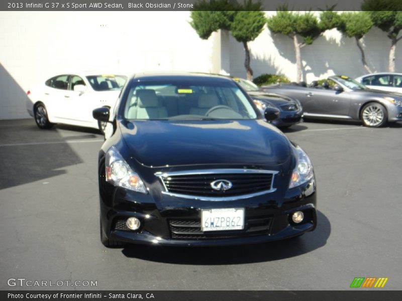 Black Obsidian / Stone 2013 Infiniti G 37 x S Sport AWD Sedan